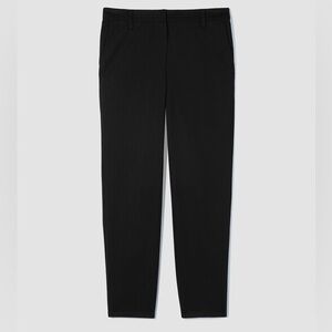 Eileen Fisher Casual black dress straight leg elastic pants L